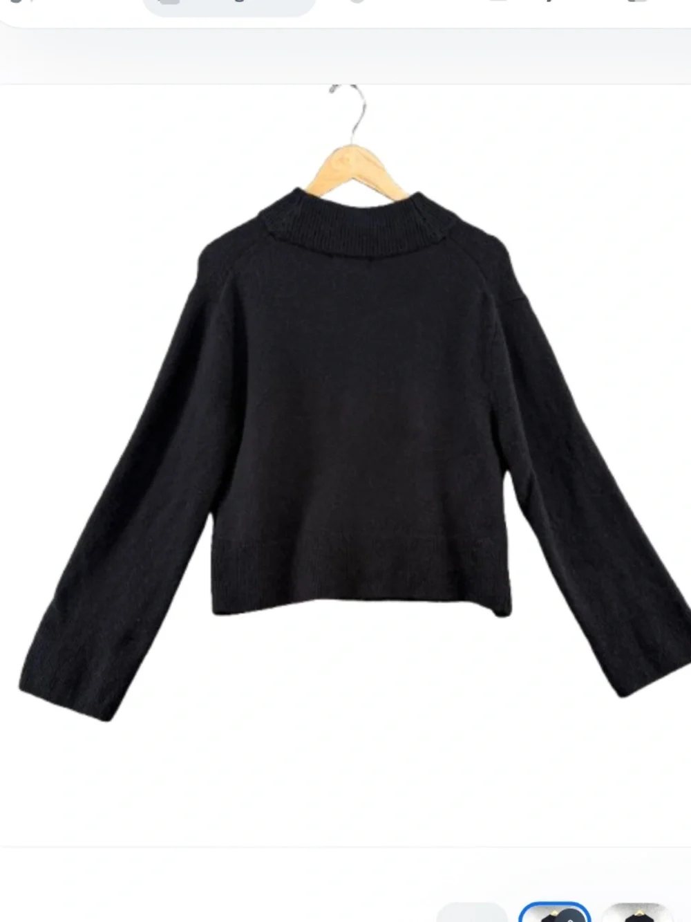 J.Crew Chunky Crewneck Sweater in Supersoft Yarn Black XS - Picture 3 of 10